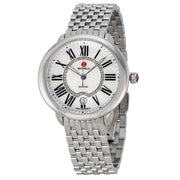 Michele Serein Mother of Pearl Dial Silver Steel Strap Watch for Women - MWW21B000009