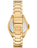 Michael Kors Kacie Analogue Black Dial Gold Steel Strap Watch for Women - MK4852