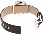Marc Jacobs Amy Black Dial Black Leather Strap Watch for Women - MBM1140