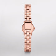 Marc Jacobs Amy White Dial Rose Gold Steel Strap Watch for Women - MBM3227