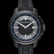 Maserati SFIDA Black Dial Black Rubber Strap Watch For Men - R8851123004