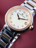 Maurice Lacroix Fiaba Date Diamonds White Mother of Pearl Dial Two Tone Steel Strap Watch for Women - FA1007-PVP23-170-1