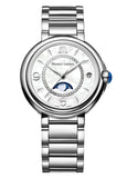 Maurice Lacroix Fiaba Moonphase White Mother of Pearl Dial Silver Steel Strap Watch for Women - FA1084-SS002-170-1