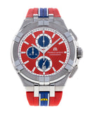 Maurice Lacroix Aikon Beach Volley Vikings Limited Edition Red Dial Red Rubber Strap Watch for Men - AI1018-SS001-530-6