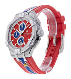 Maurice Lacroix Aikon Beach Volley Vikings Limited Edition Red Dial Red Rubber Strap Watch for Men - AI1018-SS001-530-6