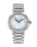 Maurice Lacroix Fiaba Diamonds Mother of Pearl Dial Silver Steel Strap Watch for Women - FA1004-SD502-170-1