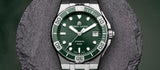 Maurice Lacroix Aikon Venturer Green Dial Green Rubber Strap Watch for Men - AI6057-SSL50-630-5