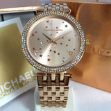 Michael Kors Darci Rose Gold Dial Two Tone Steel Strap Watch for Women - MK3726