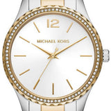 Michael Kors Layton Quartz Silver Dial Two Tone Steel Strap Watch For Women - MK6899