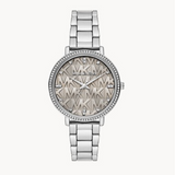 Michael Kors Pyper Analog Gray Dial Silver Steel Strap Watch For Women - MK4672