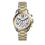 Michael Kors Bradshaw Chronograph Silver Dial Two Tone Steel Strap Watch For Women - MK5912