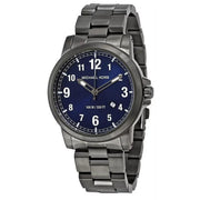 Michael Kors Paxton Analog Blue Dial Grey Steel Strap Watch For Men - MK8499