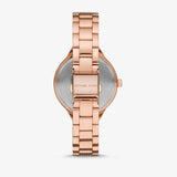 Michael Kors Crystals Pavé Rose Gold Dial Rose Gold Steel Strap Watch for Women - MK3799