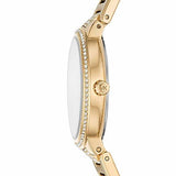 Michael Kors Gabbi Quartz Crystals Gold Dial Gold Steel Strap Watch For Women - MK3985