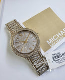 Michael Kors Kerry Quartz Gold Dial Gold Steel Strap Watch For Women - MK3360