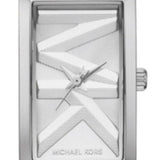 Michael Kors Empire Three Hand Silver Dial Silver Steel Strap Watch For Women - MK7407