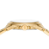 Michael Kors Camille Quartz White Dial Gold Steel Strap Watch For Women - MK7255