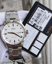 Mido Multifort Automatic Silver Dial Silver Steel Strap Watch For Men - M005.430.11.031.80