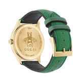 Gucci G Timeless Quartz Green Dial Green Leather Strap Watch For Women - YA1264099