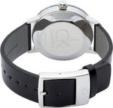 Calvin Klein City Black Dial Black Leather Strap Watch for Men - K2G21107