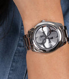 Guess G-Twist Silver Dial Silver Steel Strap Watch for Women - W1082L1