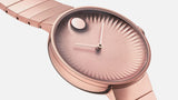 Movado Edge Rose Gold Dial Rose Gold Steel Strap Watch for Women - 3680013