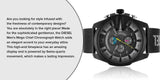 Diesel Mega Chief Chronograph Black Dial Black Mesh Bracelet Watch For Men - DZ4514