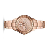 Fossil Stella Sport Multifunction Rose Gold Dial Rose Gold Steel Strap Watch for Women - ES5106