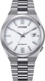 Citizen Tsuyosa Automatic White Dial Silver Steel Strap Watch For Men - NJ0150-81A