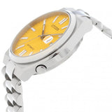 Citizen Tsuyosa Automatic Yellow Dial Silver Steel Strap Watch for Men - NJ0150-81Z