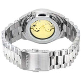 Citizen Tsuyosa Automatic Yellow Dial Silver Steel Strap Watch for Men - NJ0150-81Z