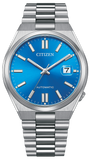 Citizen x Pantone Automatic Blue Dial Silver Steel Strap Watch For Men - NJ0158-89L