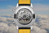 Breitling Navitimer B01 Chronograph 43 Boeing 747 White Dial Black Leather Strap Watch for Men - AB01383B1G1P1