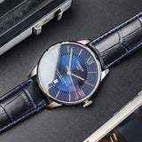 Tissot Chemin Des Tourelles Powermatic 80 Blue Dial Blue Leather Strap Watch for Men - T099.407.16.048.00