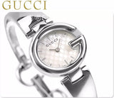 Gucci Guccissima Quartz White Dial Silver Steel Strap Watch For Women - YA134511