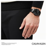 Calvin Klein City Quartz Black Dial Black Steel Strap Watch for Men - K2G2G4B1