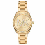 Michael Kors Janelle Quartz Gold Dial Gold Steel Strap Watch For Women - MK7381