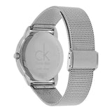 Calvin Klein City Chronograph Black Dial Silver Mesh Bracelet Watch for Men - K2G2G121