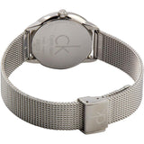 Calvin Klein Minimal White Dial Silver Mesh Bracelet Watch for Women - K3M2212Y