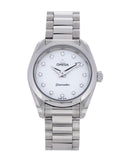 Omega Seamaster Aqua Terra Quartz Diamonds Mother of Pearl Dial Silver Steel Strap Watch for Women - 220.10.28.60.55.001