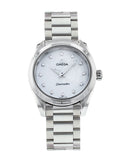 Omega Seamaster Aqua Terra Quartz Diamonds Mother of Pearl Dial Silver Steel Strap Watch for Women - 220.10.28.60.55.001