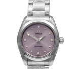 Omega Seamaster Aqua Terra Quartz Purple Dial Silver Steel Strap Watch for Women - 220.10.28.60.60.001