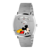 Gucci Grip x Disney Quartz Silver Dial Silver Steel Strap Unisex Watch - YA157419