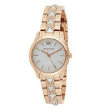 Michael Kors Runway Mercer Mother of Pearl White Dial Two Tone Steel Strap Watch For Women - MK6674