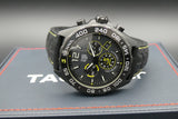 Tag Heuer Formula 1 Chronograph Senna Black Dial Black Leather Strap Watch for Men - CAZ101AJ.FC6487