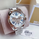 Michael Kors Bradshaw Quartz Silver Dial Silver Steel Strap Watch For Women - MK6320