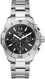 Tag Heuer Aquaracer Professional 200 Date Black Dial Silver Steel Strap Watch for Men - CBP1110.BA0627