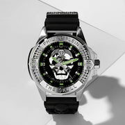 Philipp Plein The Skull Black Dial Black Silicone Strap Watch for Men - PWAAA0121