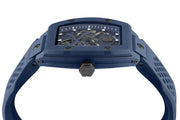 Philipp Plein The SKeleton Blue Dial Blue Silicone Strap Watch for Men  - PWVBA0323