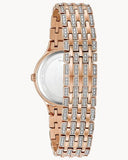 Bulova Crystal Collection Silver Crystals Dial Two Tone Steel Strap Watch for Women - 98L235